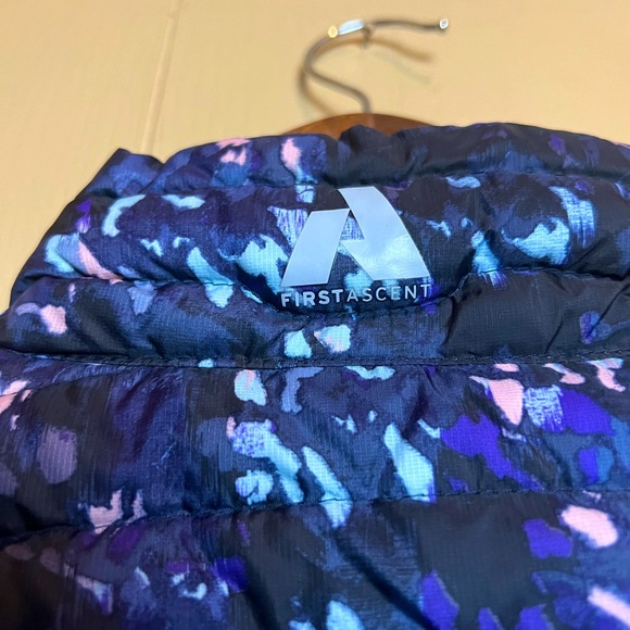 💙4 for $10💛 Eddie Bauer First Ascent Stormdown 800 Down Puffer Vest Blue/Purple - Picture 6 of 8